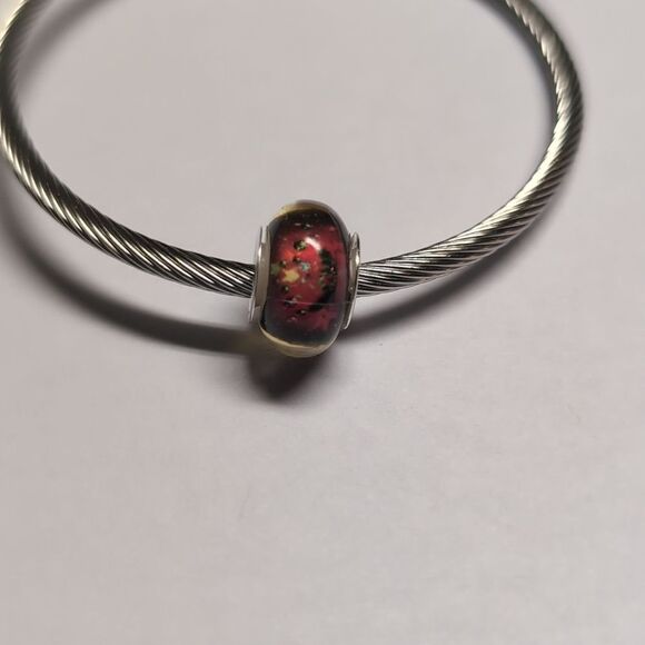 Silver Christmas Charm for Pandora Style Bracelet - Picture 3 of 5